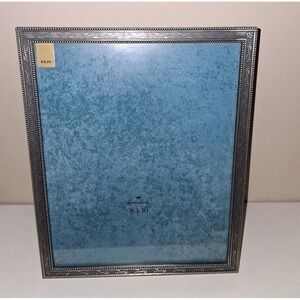 Vintage Hallmark Silver Tone Engraved Picture Frame 8x10 Tabletop or Wall